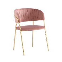 Eleganckie różowe krzesło MUMBAI  w stylu shabby chic RH-94103